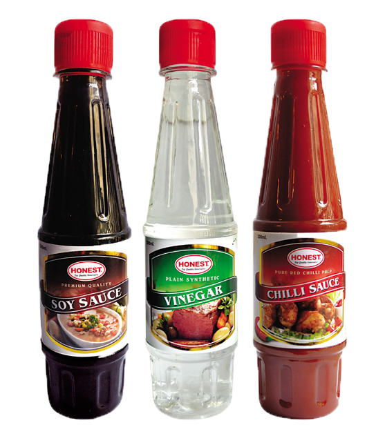 Soy Sauce, Chili Sauce & Vinger